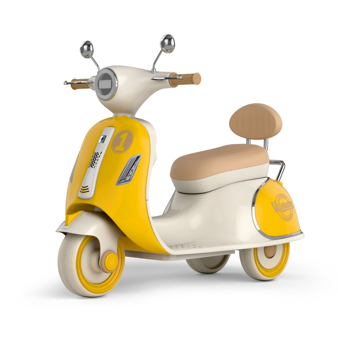 yellow scooter